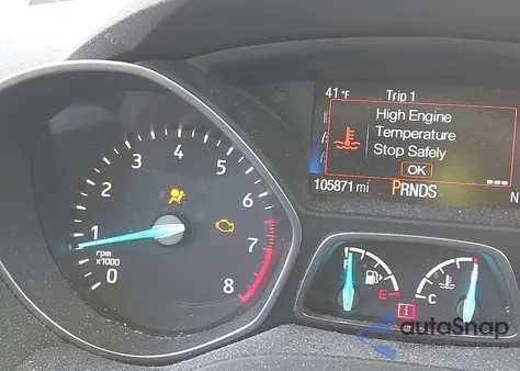 2017 Ford Escape Se z USA, uszkodzony, nr VIN 1FMCU0GD4HUD65582